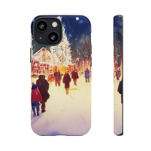 A Christmas Market in Denver Colorado - Impact Resistant Phone Case iPhone 13 Mini Matte